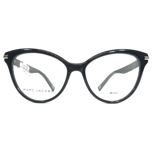Marc Jacobs Accessories - Marc Jacobs Eyeglasses Frames MARC 188 807 Black Silver Oversized 54-16-145